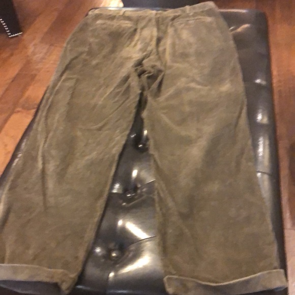 Haggar, 38/32,city casuals olive green classic corduroy -pant-great style! - Picture 6 of 8
